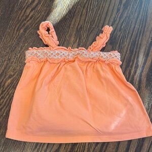 Orange Ruffled Kids Top